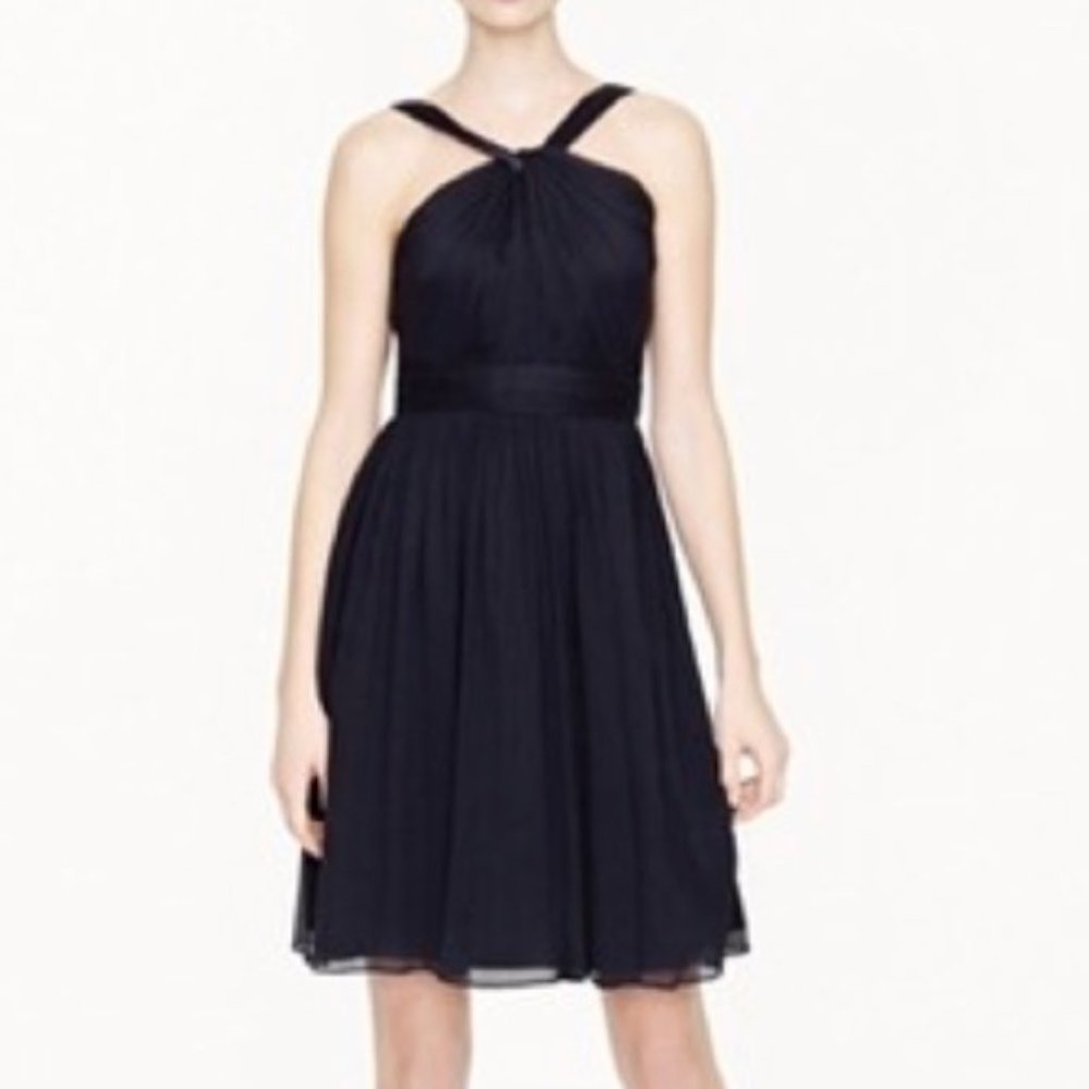 JCrew Sinclair Dress Navy Blue Bridesmaid